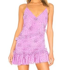 Revolve NBD glitter mini dress amethyst